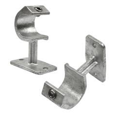Buiskoppeling Leuningdrager met inleg-E / 48,3 mm